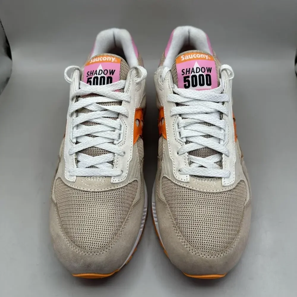 Saucony Shadow 5000 Shoes Mens 12 US Brown Orange Suede Mesh Sneakers ST0665-20